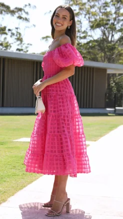 Deemi Maxi Dress - Hot Pink