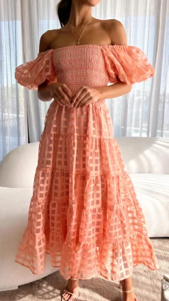 Deemi Maxi Dress - Peach