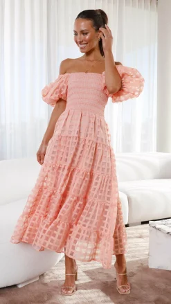 Deemi Maxi Dress - Peach