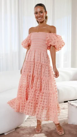 Deemi Maxi Dress - Peach