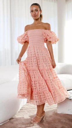 Deemi Maxi Dress - Peach