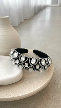 Deka Headband - Black/Silver