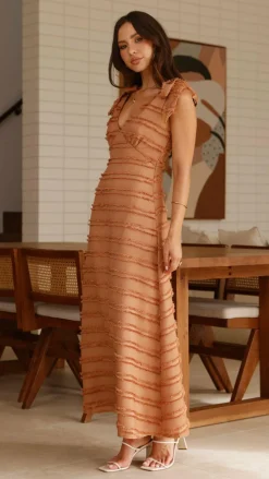 Dela Maxi Dress - Chocolate