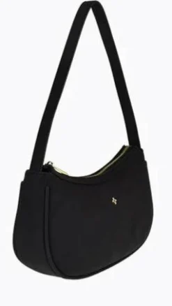 Dixiee Shoulder Bag - Black Suede