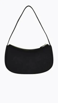 Dixiee Shoulder Bag - Black Suede