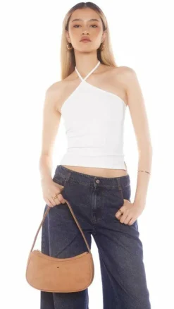 Dixiee Shoulder Bag - Tan Suede