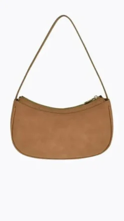 Dixiee Shoulder Bag - Tan Suede