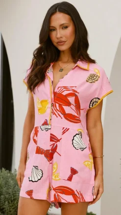 Eilis Playsuit - Shell Lover Print