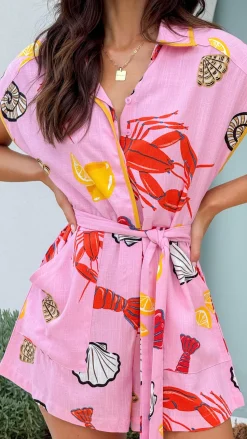 Eilis Playsuit - Shell Lover Print