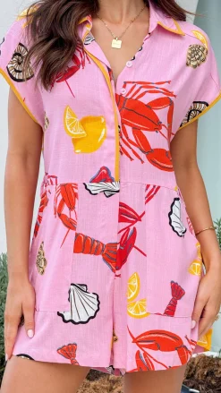 Eilis Playsuit - Shell Lover Print