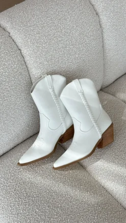 Ellenora Boots - Bone