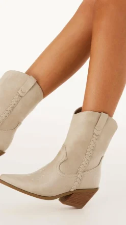 Ellenora Boots - Light Sand Suede