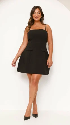 Eloise Mini Dress - Black