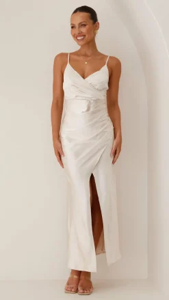 Elsa Midi Dress - Champagne