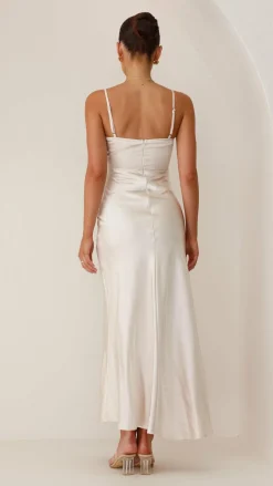 Elsa Midi Dress - Champagne