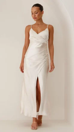 Elsa Midi Dress - Champagne