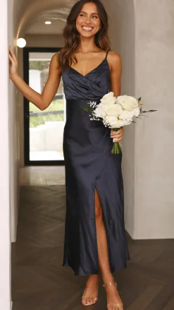 Elsa Midi Dress - Navy