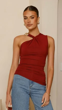 Emerson Top - Burgundy