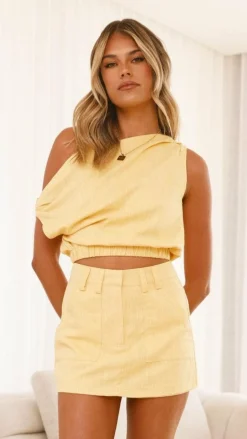 Emory Top - Yellow