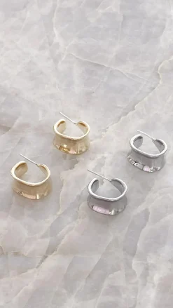 Erin Hoop Earrings - Gold