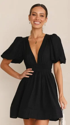 Erin Mini Dress - Black