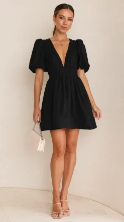 Erin Mini Dress - Black