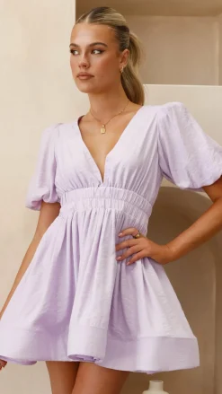Erin Mini Dress - Lilac