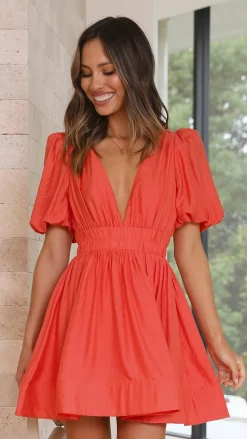 Erin Mini Dress - Melon