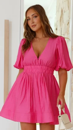 Erin Mini Dress - Pink