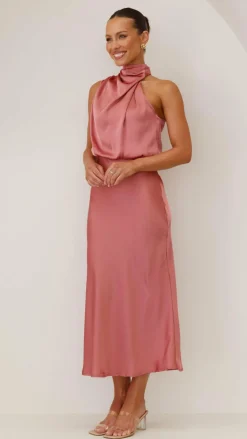 Esther Maxi Dress - Baked Rose