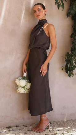 Esther Maxi Dress - Espresso