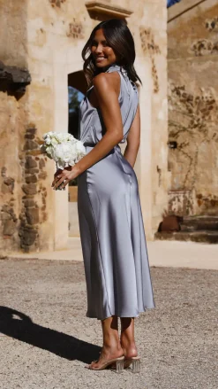 Esther Maxi Dress - Steel Blue