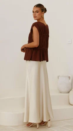 Evelyn Top - Chocolate