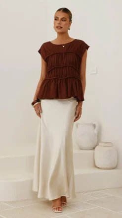 Evelyn Top - Chocolate