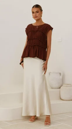Evelyn Top - Chocolate