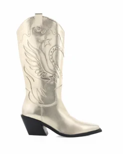 Everlyn Boots - Gold Metallic