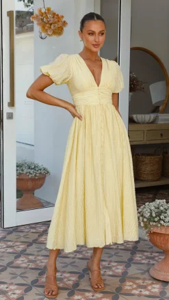 Faiz Maxi Dress - Yellow