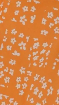 Farna Midi Dress - Orange Floral