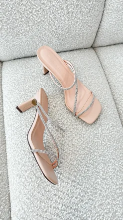 Femi Heel - Nude Diamante