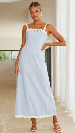 Fiora Maxi Dress - Baby Blue