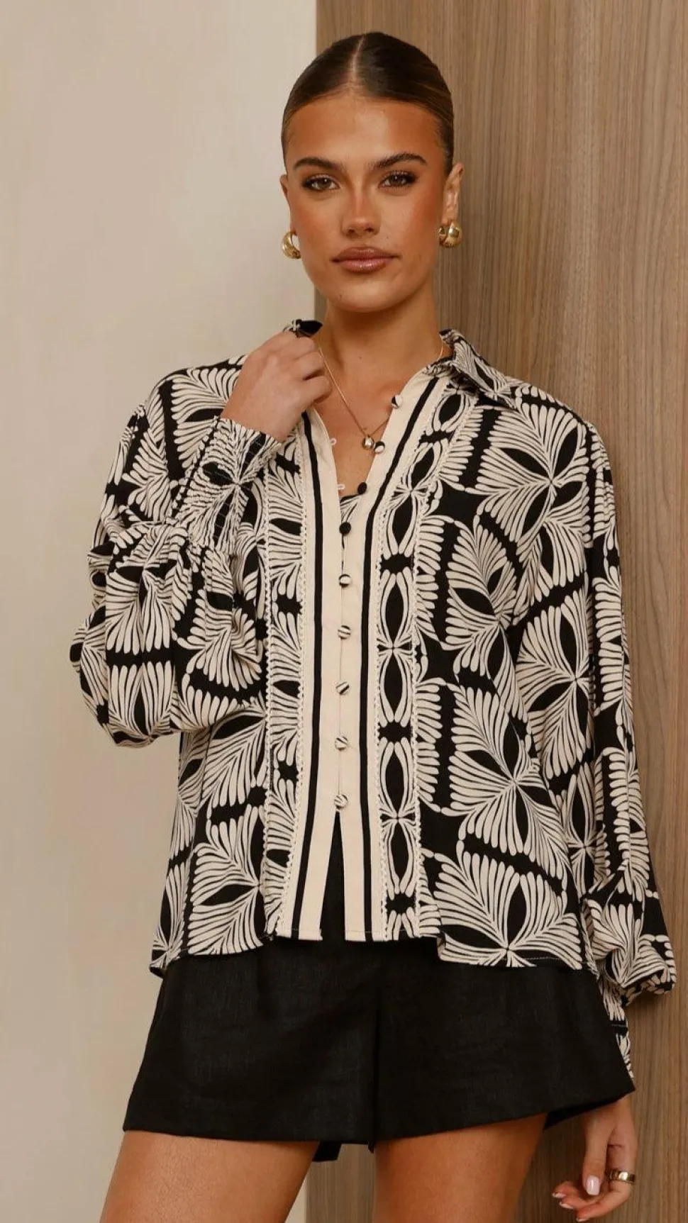 Flora Top - Cortana Print