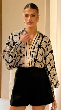 Flora Top - Cortana Print