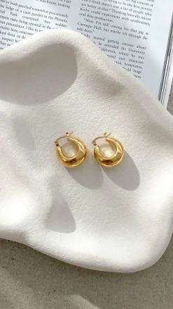 Forte Hoop Earrings - Gold