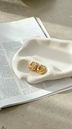 Forte Hoop Earrings - Gold