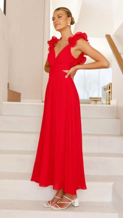 Galilhai Maxi Dress - Red
