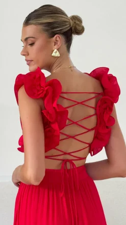 Galilhai Maxi Dress - Red