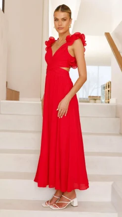 Galilhai Maxi Dress - Red