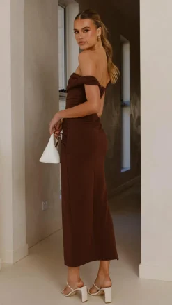 Gardenia Maxi Dress - Chocolate
