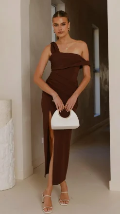 Gardenia Maxi Dress - Chocolate