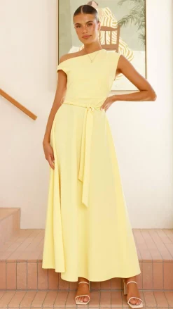 Gemma Maxi Dress - Baby Yellow
